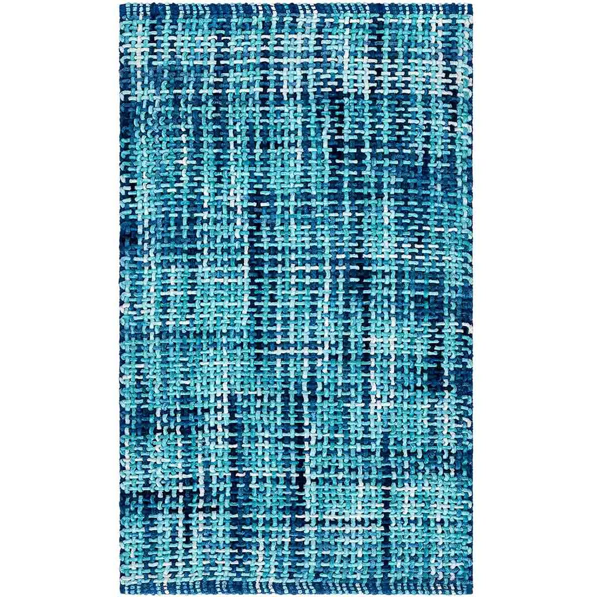 Tappeto bagno CRAZY BLU in microfibra misto cotone, morbido antiscivolo lavabile in lavatrice, tappetino lavabo sanitari bagno