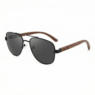 Gafas de Sol Feler 1717-11 Polarizadas de Madera Unisex 57 mm