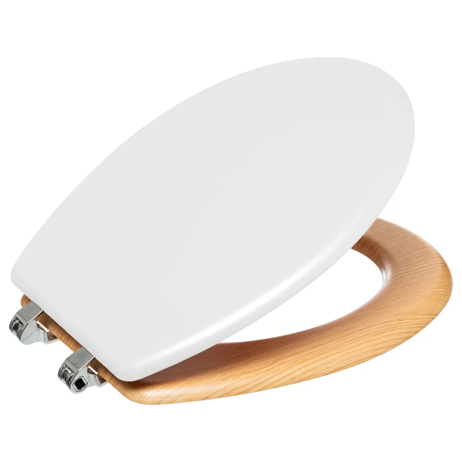 Abattant WC "Modern Color" blanc en bois