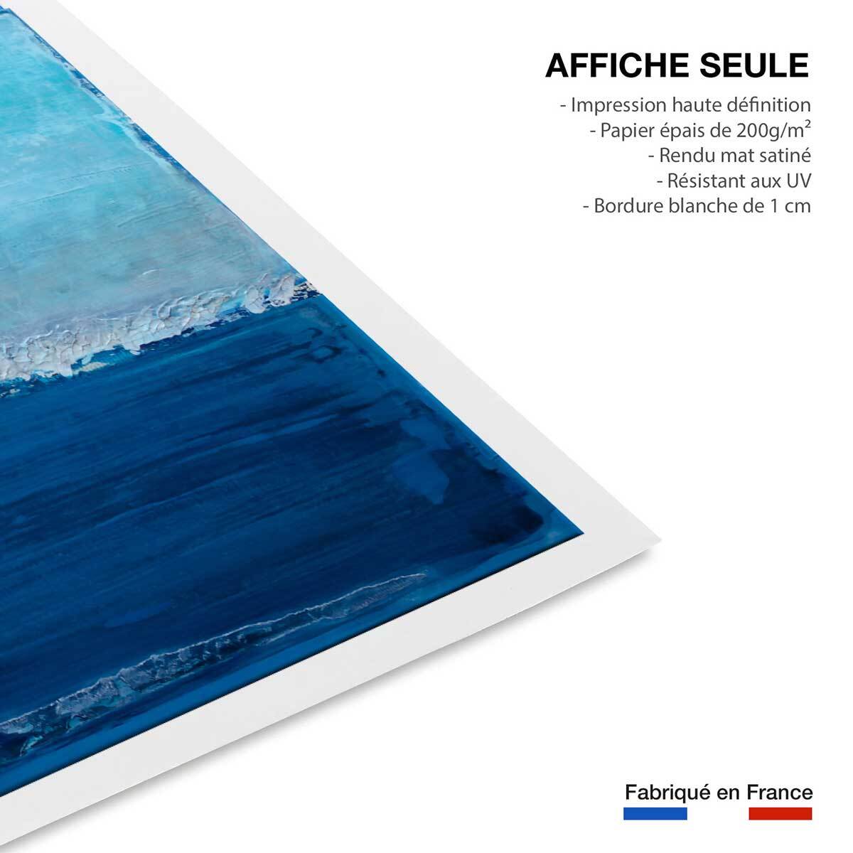 Affiche abstrait classic blue pantone Affiche seule