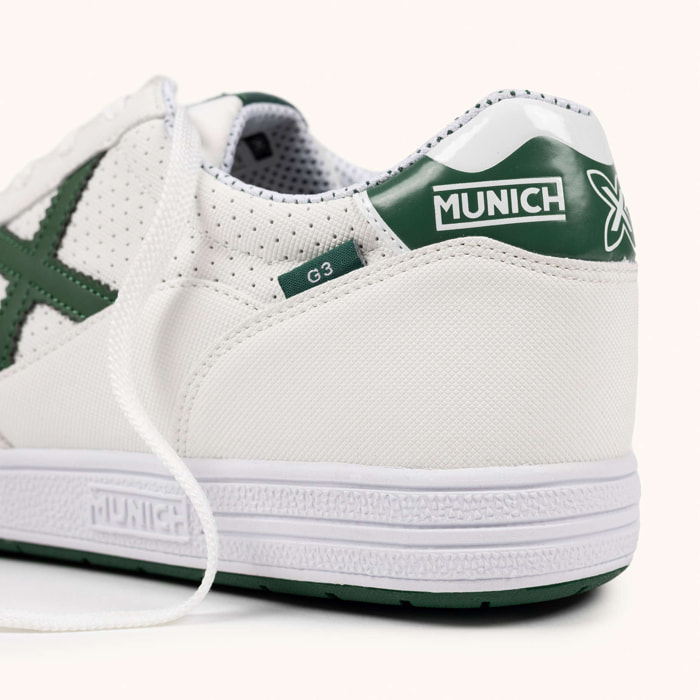 MUNICH G-3 450 Zapatillas de Fútbol Sala con Amortiguación X-Lite Blanco y Verde