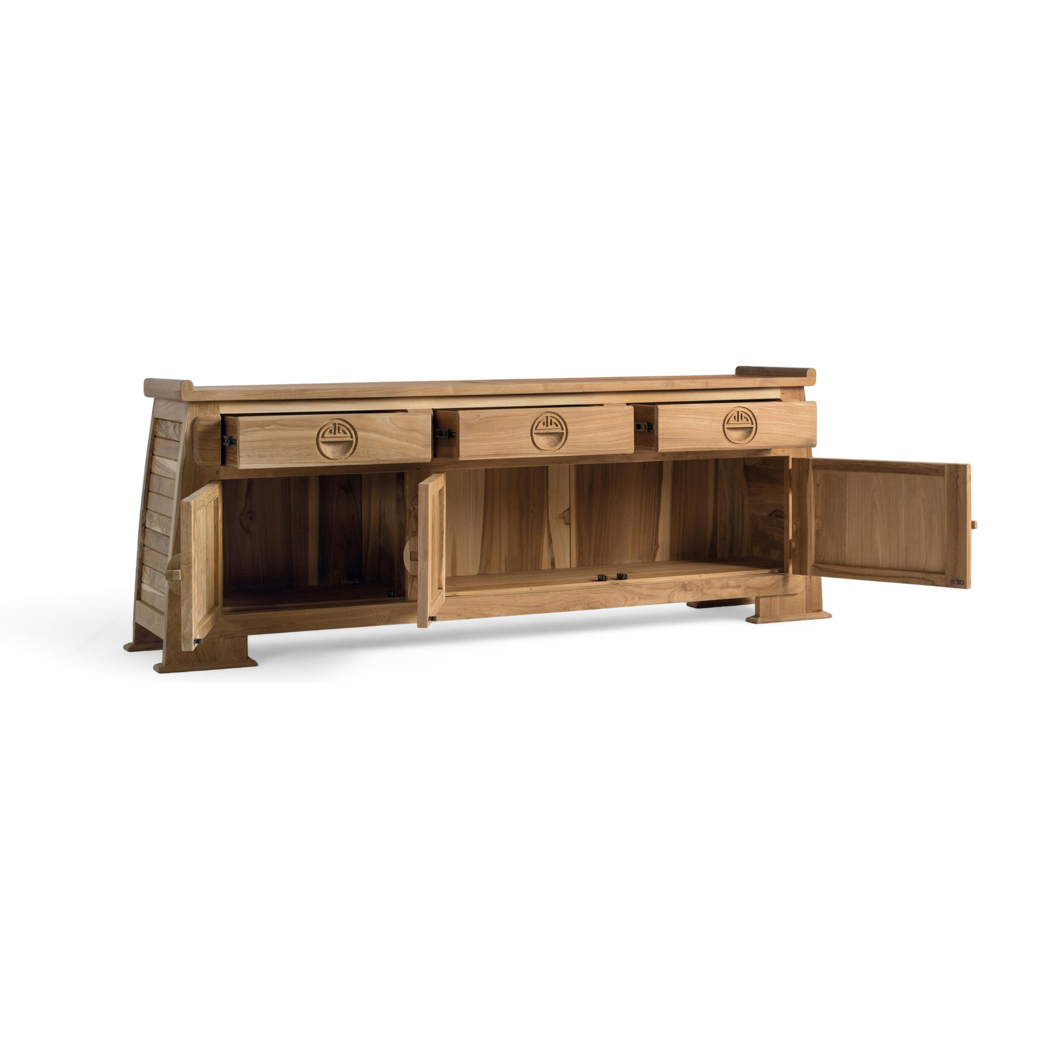 Mueble TV de Madera de Teca 170 Cm Estilo Colonial Oriental