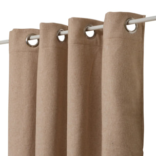 Rideau isolant Kys beige lin 140x260cm