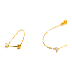 Pendientes Essential acabado oro amarillo 18k