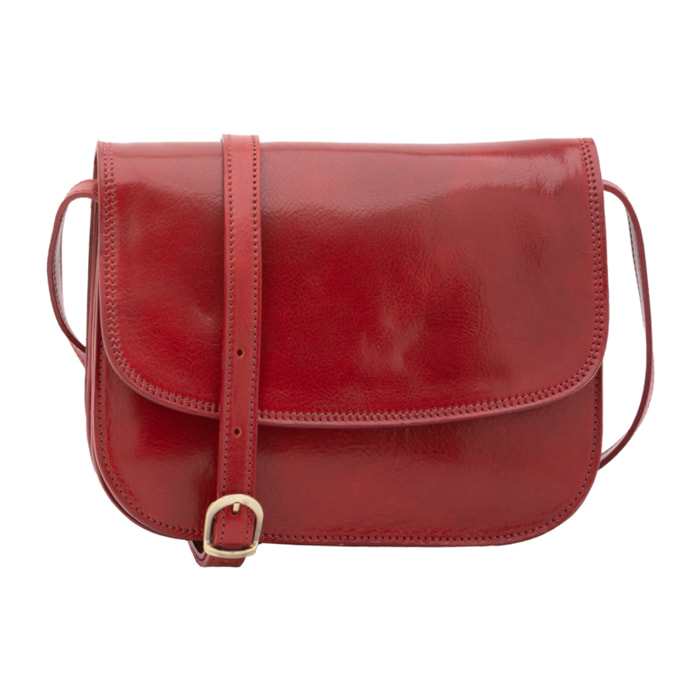 Borsa a tracolla  da donna In Vera pelle Made in Italy 27x20x12 cm