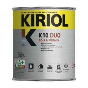 Peinture antirouille K10 Duo COMUS Satin Gris clair 0.75L - A013221