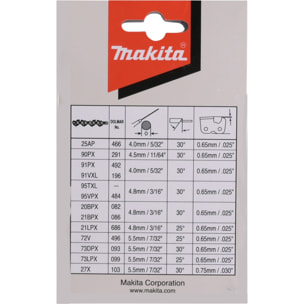 Chaîne tronçonneuse 90PX 40CM 56 MAILLONS MAKITA - 191H03-4