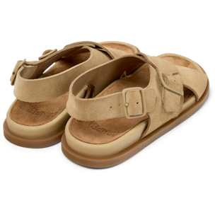 Sandalias - CAMPER Lluc Sandal - Marron - Cuero de gamuza