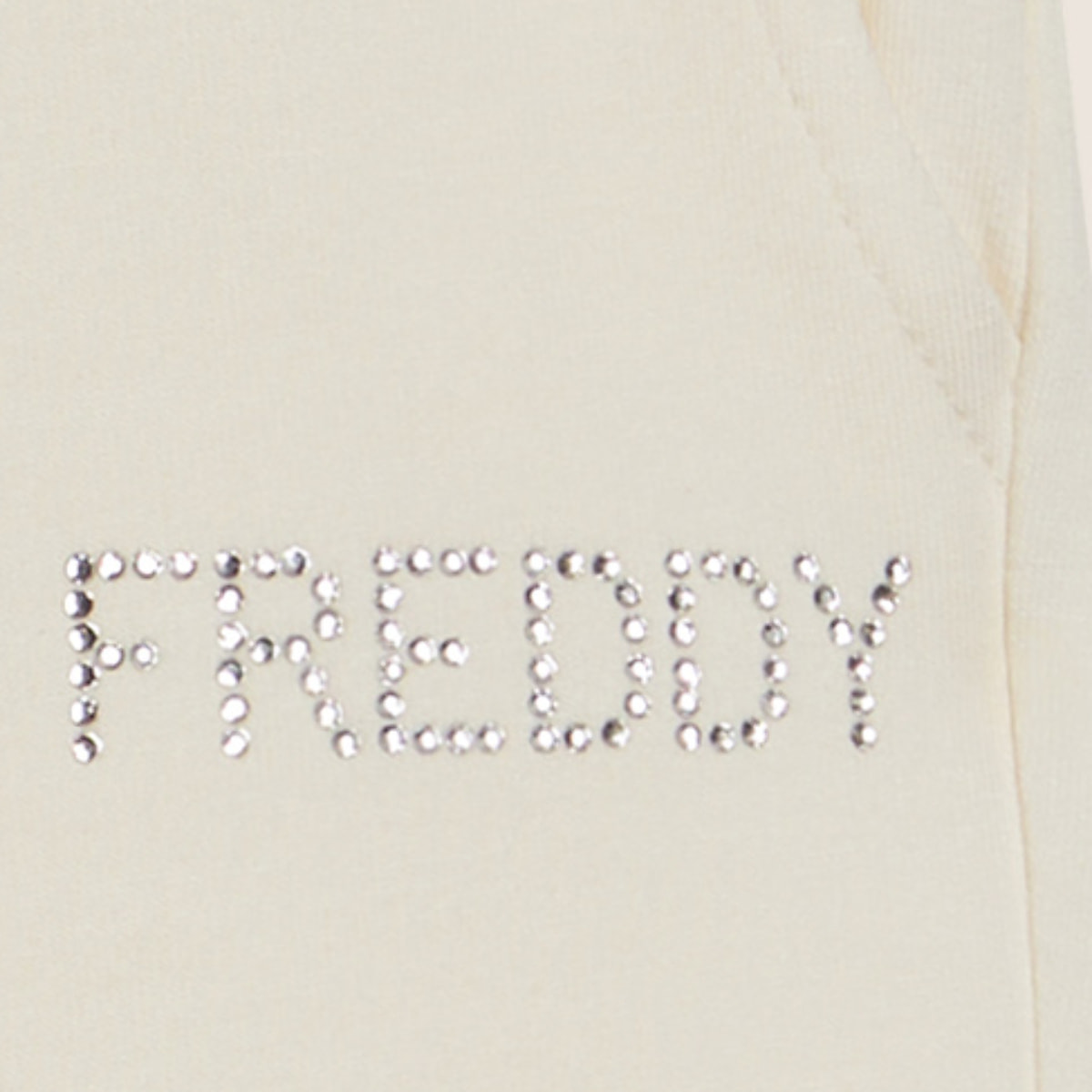 Pantaloni Sportivi Cropped con risvolto e strass FREDDY