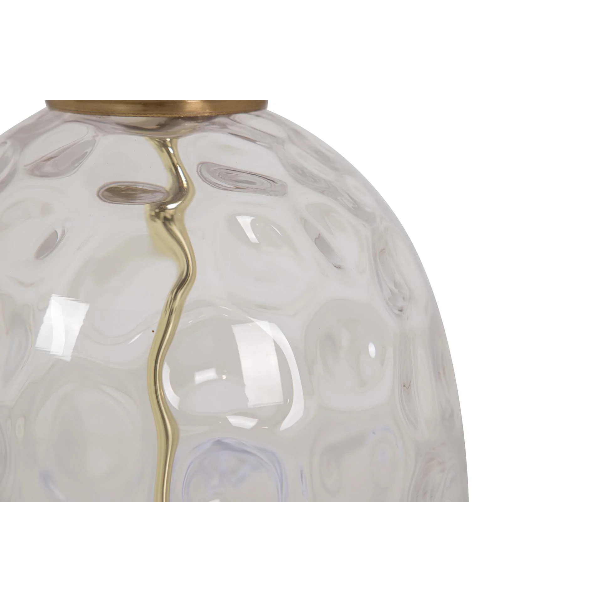 Lámpara Sobremesa Metal Cristal 33x33x53 Cm