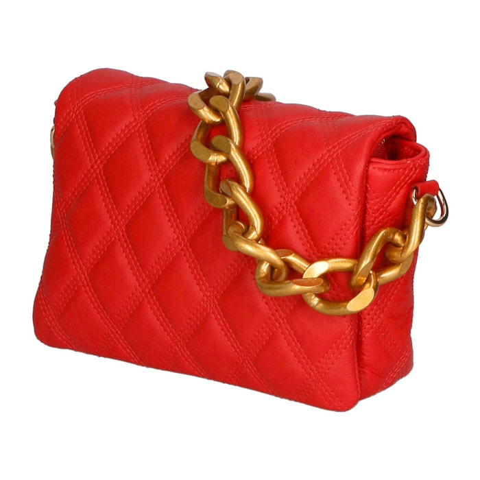 Borsa a mano da donna - Modello Adriana - Vera pelle - 20.0 x 14.0 x 6.5 cm