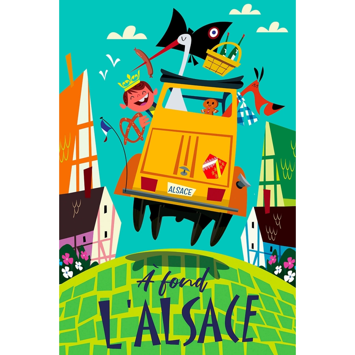 Tableau l'alsace en dodoche Tableau plexiglas