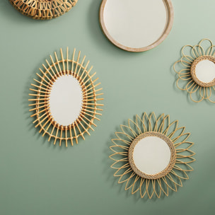 Espejo ovalado Irma ratán 43x2,5x57,5