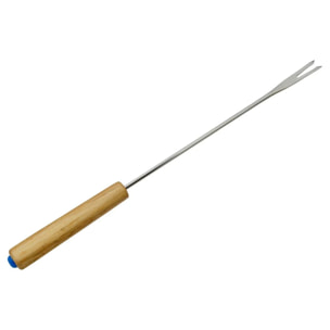 Lot de 6 fourchettes à fondue savoyarde en bois FSC Fackelmann Nature