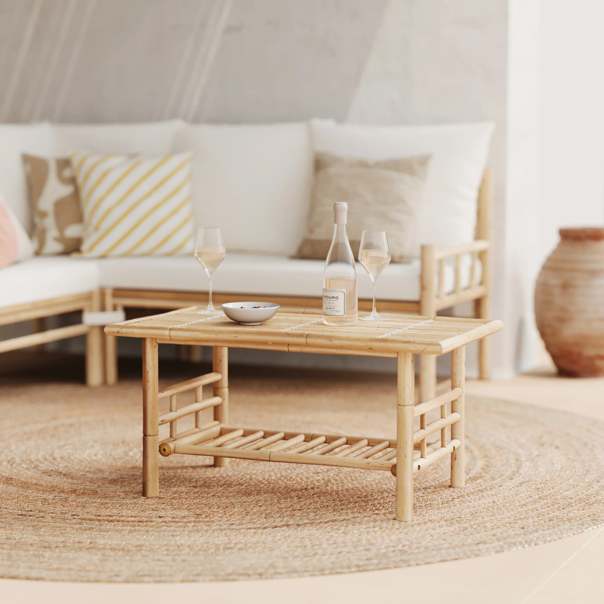 Table basse de jardin en bambou - Vadella