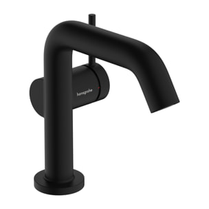 Mitigeur lavabo Tecturis S 110 Fine Ecosmart+ avec bonde clic-clac, Noir mat