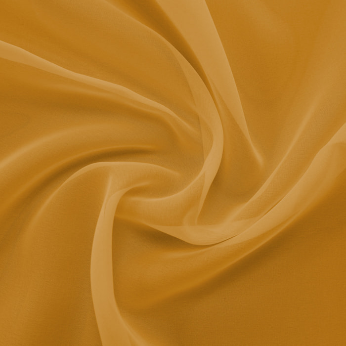 Tissu en voile Non Feu-M1 - Jaune Ocre