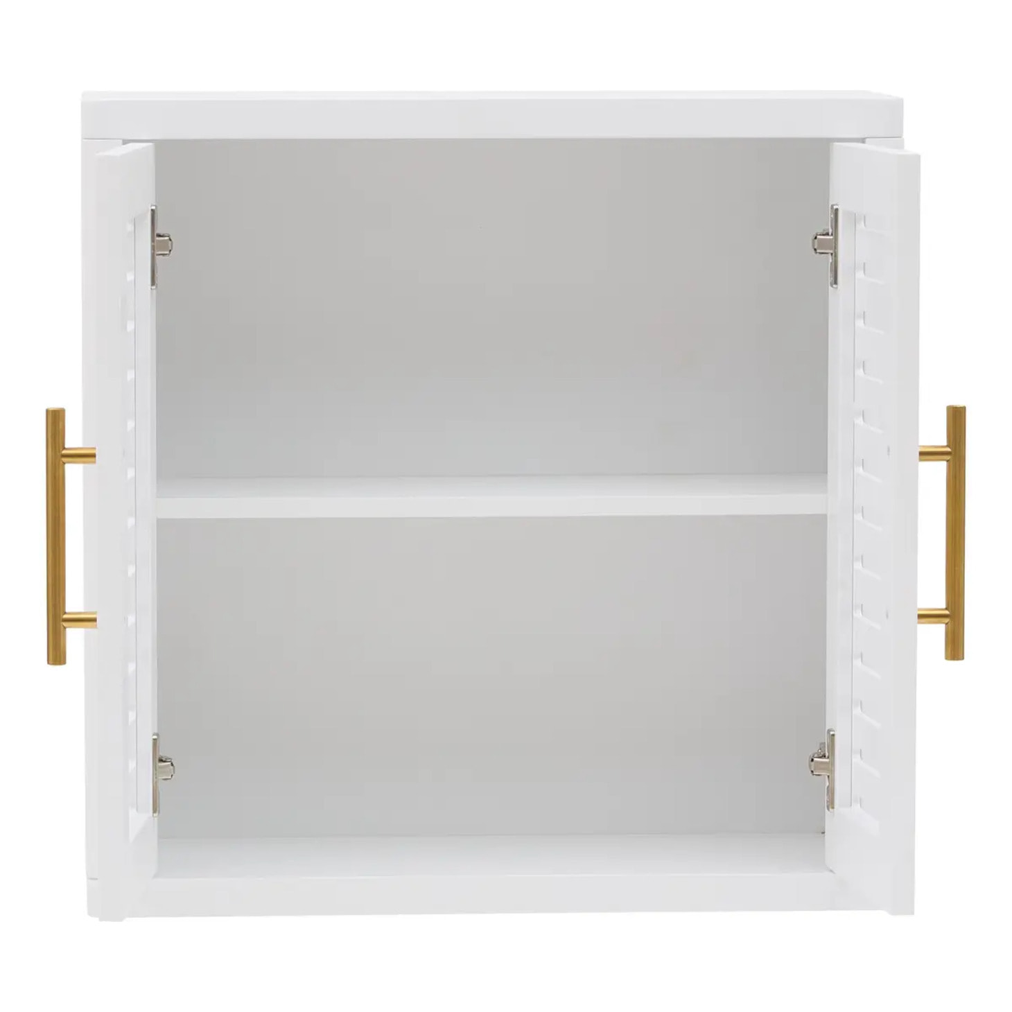 Meuble haut Orea carré 20x50cm 2 portes blanc