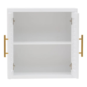 Meuble haut Orea carré 20x50cm 2 portes blanc