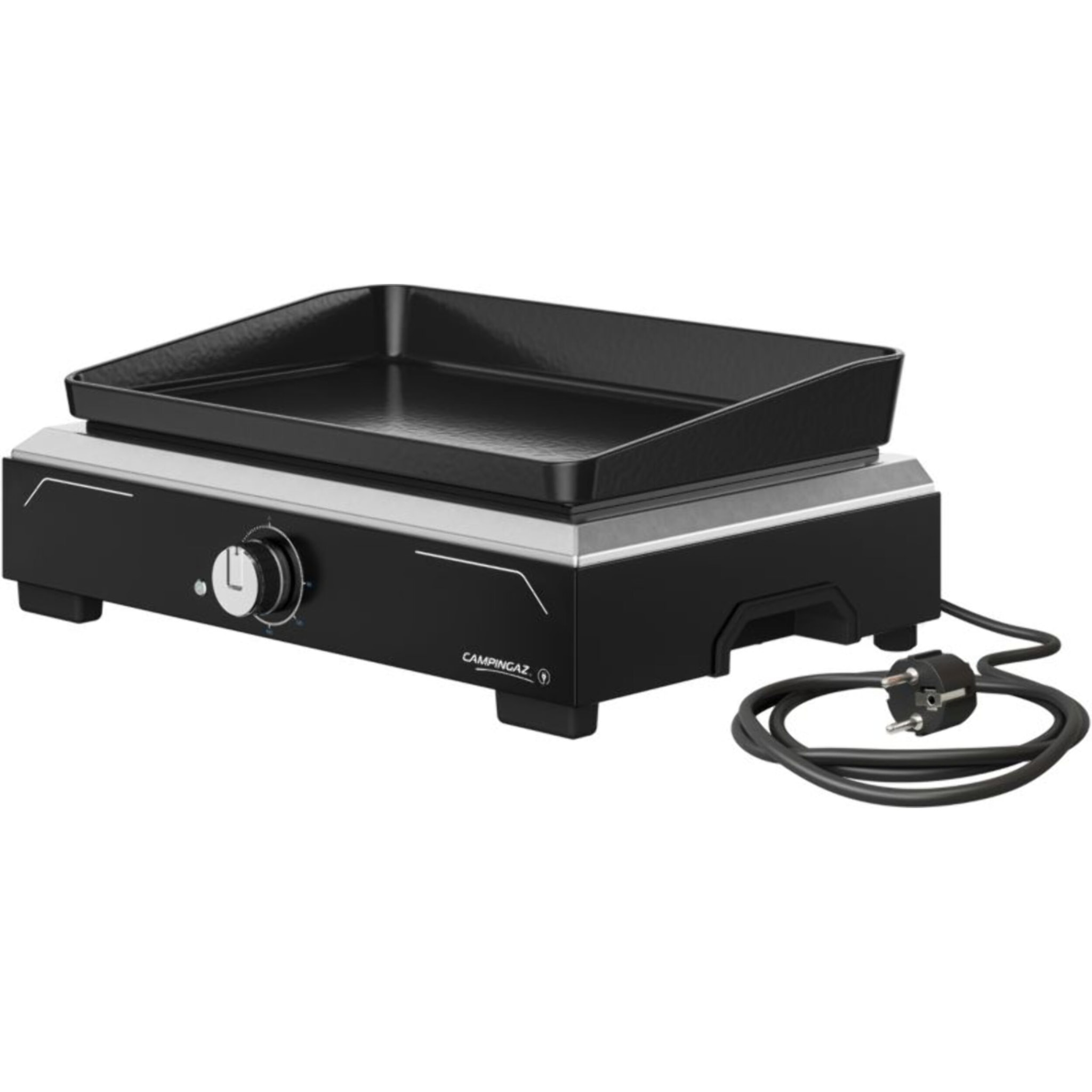 Plancha électrique CAMPINGAZ 1 XD noir inox à poser, 45x30 cm + housse