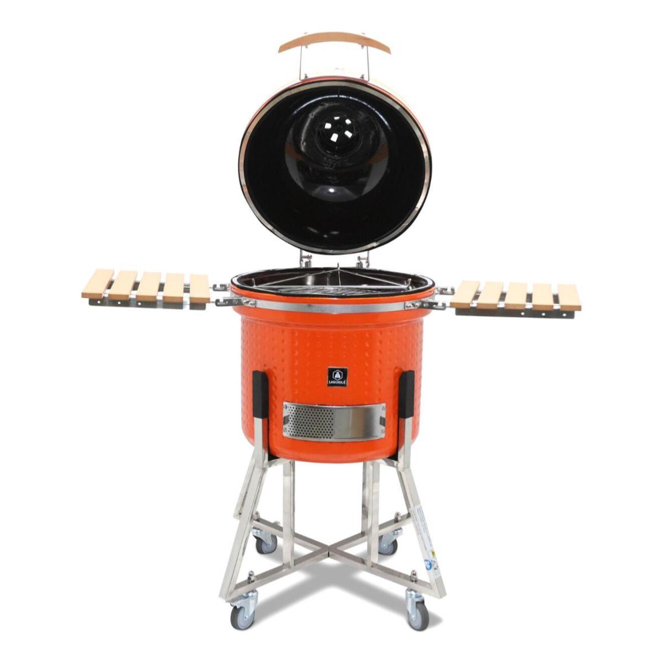 Kamado barbecue avec housse de protection