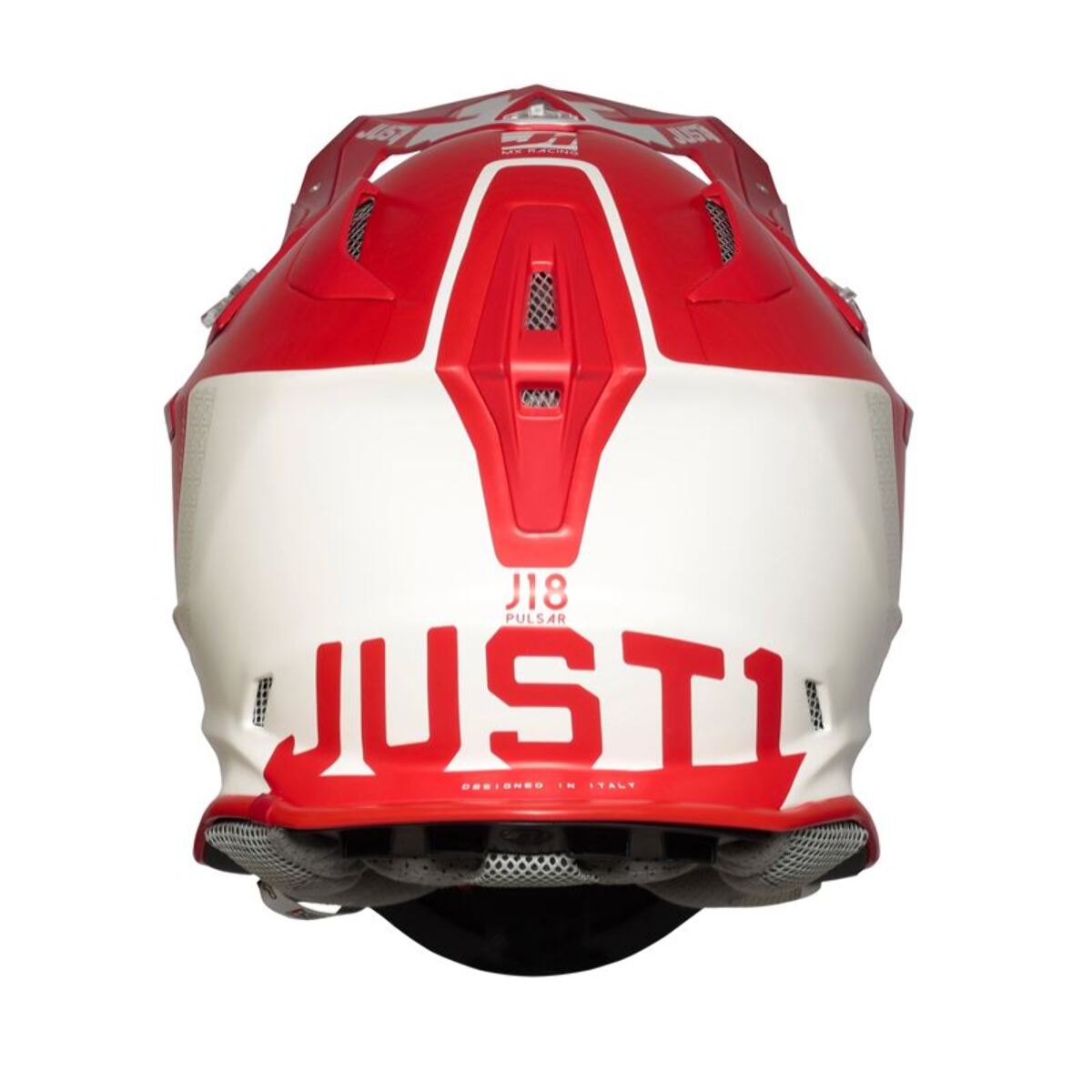 CASCO OFFROAD  J18 PULSAR RED-WHITE - Matt JUST1