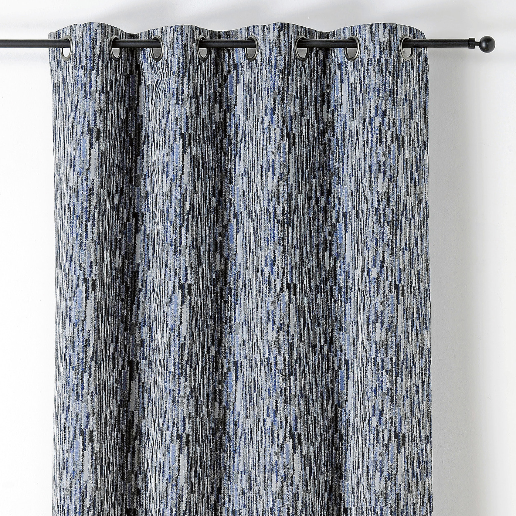 Rideau design aquarelle - Bleu
