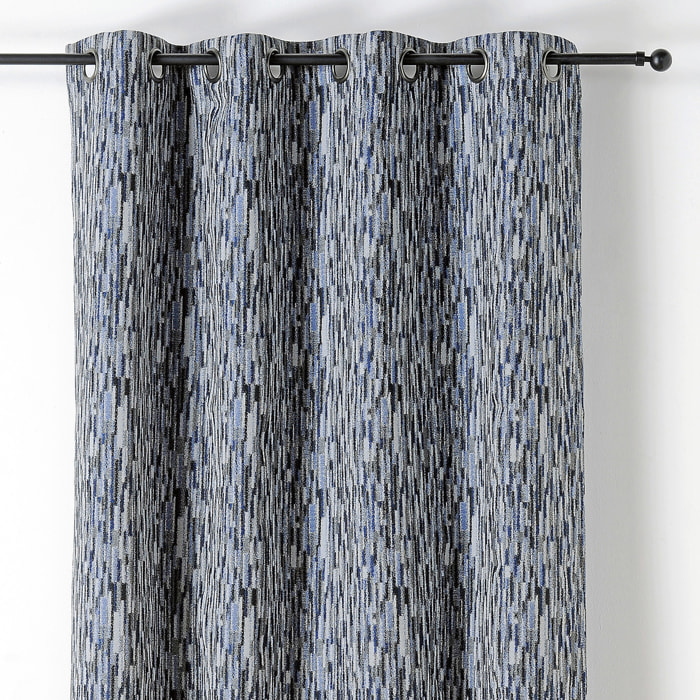 Rideau design aquarelle - Bleu