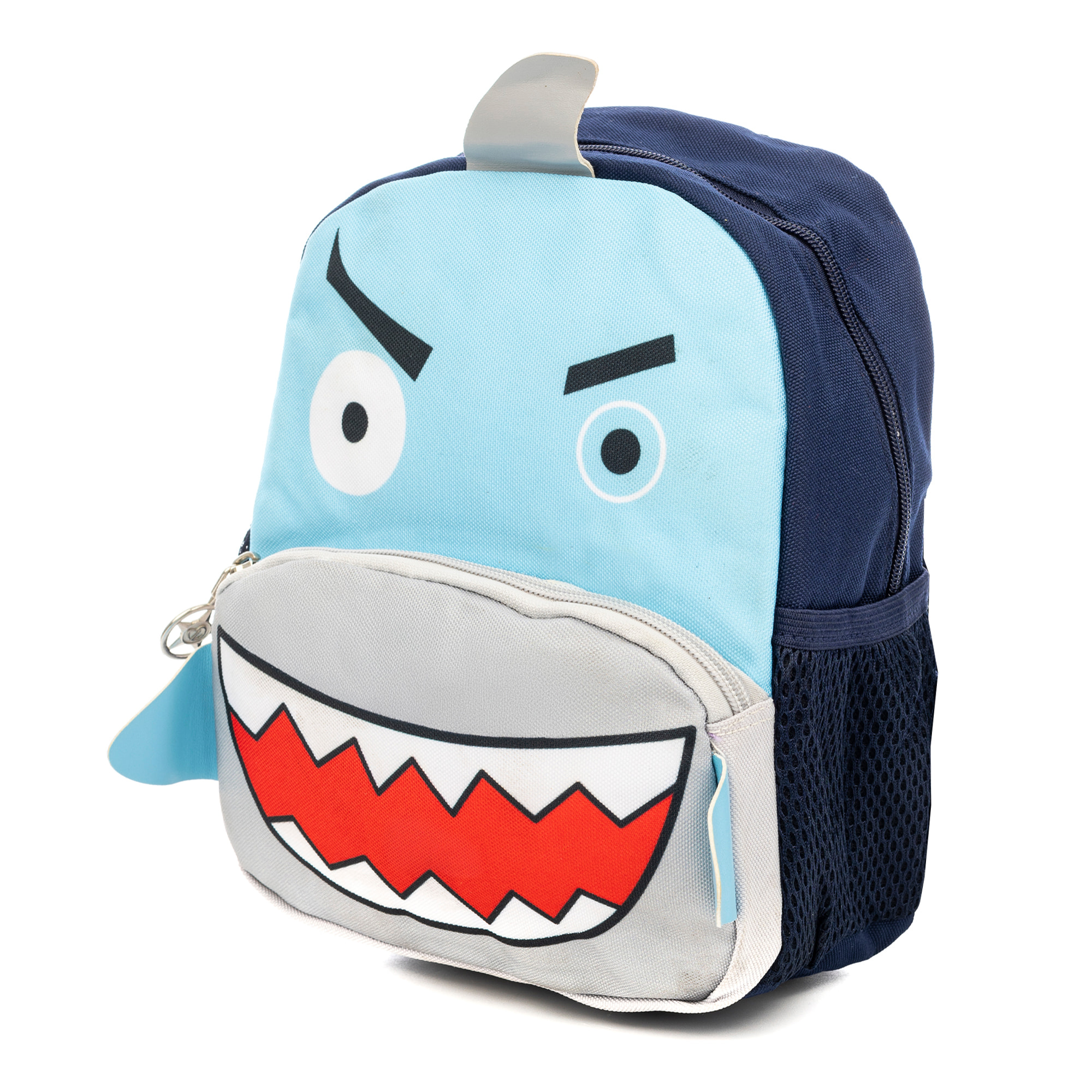 Mochila infantil con diseño de tiburón. Con hombreras acolchadas, transpirables y ajustables.