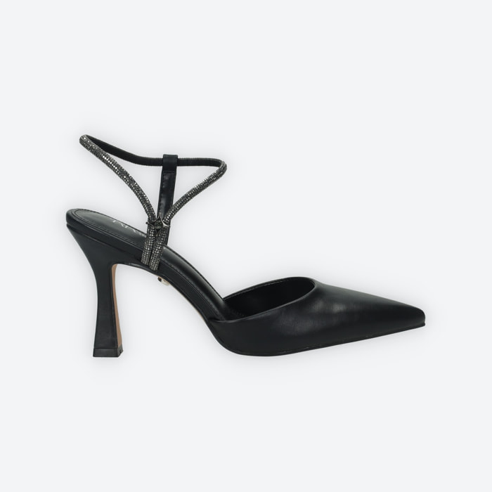 Décolleté sling back Donna Tata Italia Nero