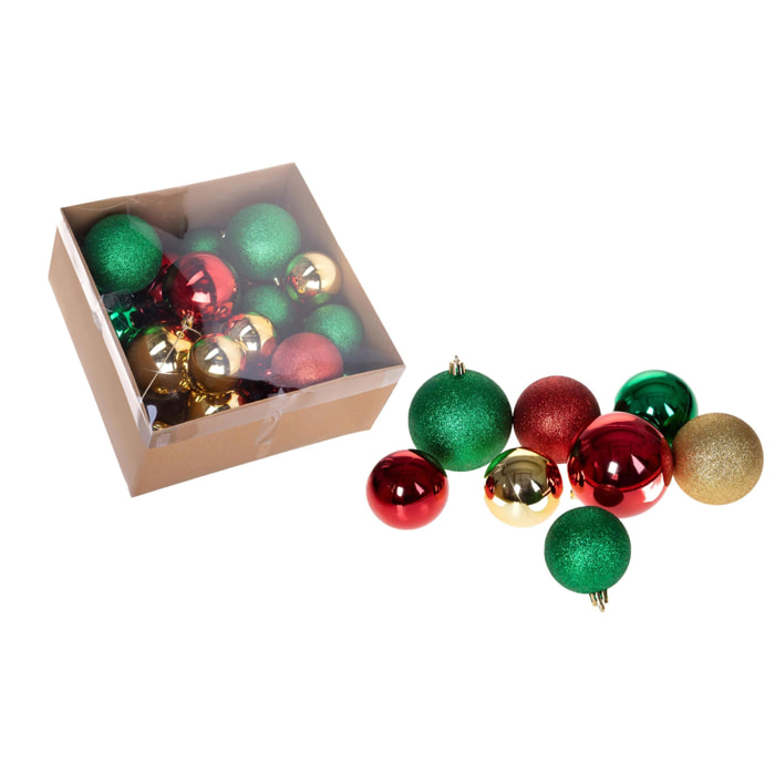 Sfere Natalizie - Pezzi 3 - 6xH8x7cm - Bianchi Dino SpA