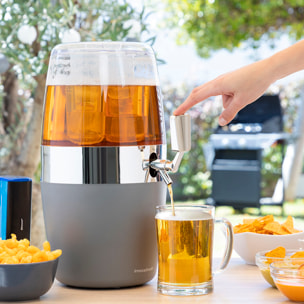 Pack Dispenser di Birra Refrigerante InnovaGoods e 2 Occhiali da Sole Arrotolabili Sunfold France