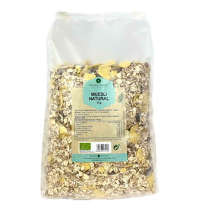 PLANETA HUERTO | Muesli Natural ECO 2 kg – Muesli, Mezcla Ecológica de Cereales, Frutas Deshidratadas y Frutos Secos, Rico en Fibra, Vitaminas y Minerales para un Desayuno Energético y Saludable