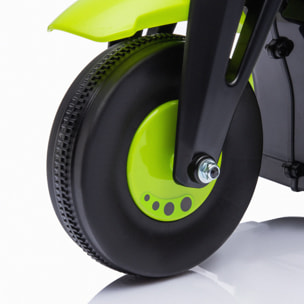 Moto Eléctrica para Niños de +2 Años Moto de Batería para Niños 6V con Función de Soplar Burbujas Faros Música Moto para Niños con Velocidad 3 km/h Carga 30 kg Verde