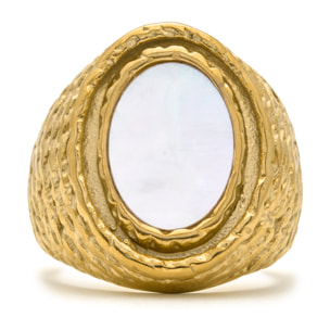 Anillo Mysdan acabado oro amarillo 18k