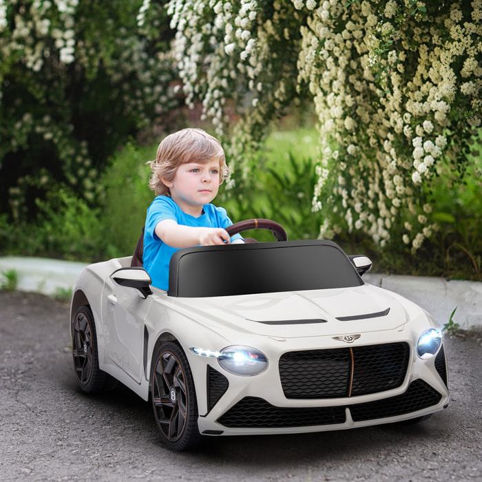 Véhicule électrique enfant Bentley Bacalar 2 moteurs 2 x 25 W télécommande effets sonores et lumineux blanc