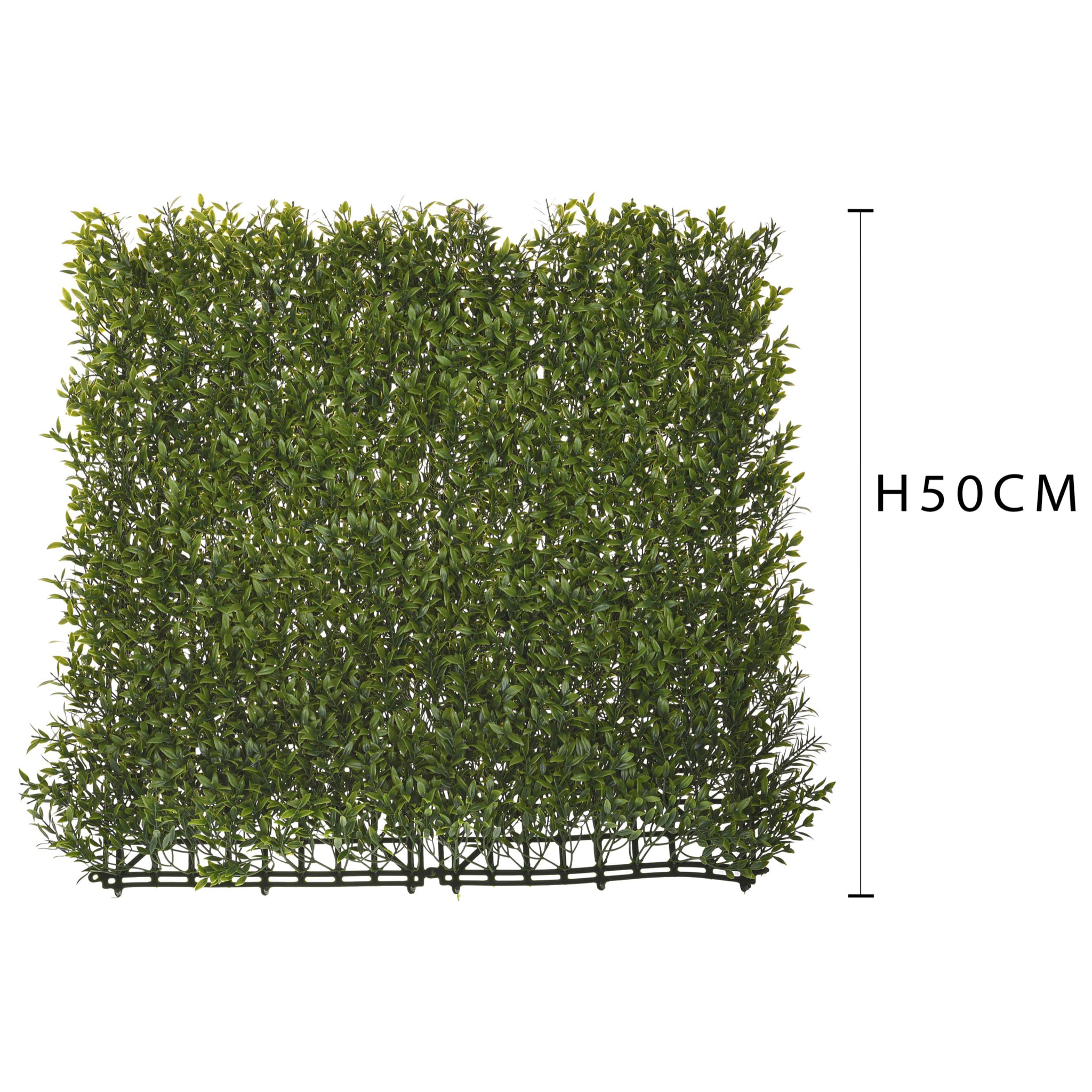 Matonella Mirto. Larghezza 50 Cm - Pezzi 1 - 50X50X5cm - Colore: Bianco - Bianchi Dino - Piante Artificiali