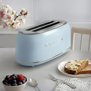 Grille-pain SWEISS baguette vintage bleu GRV6