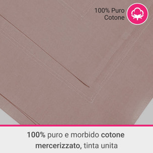 Coppia Federe 3 volani IPERSAN Puro Cotone Tortora