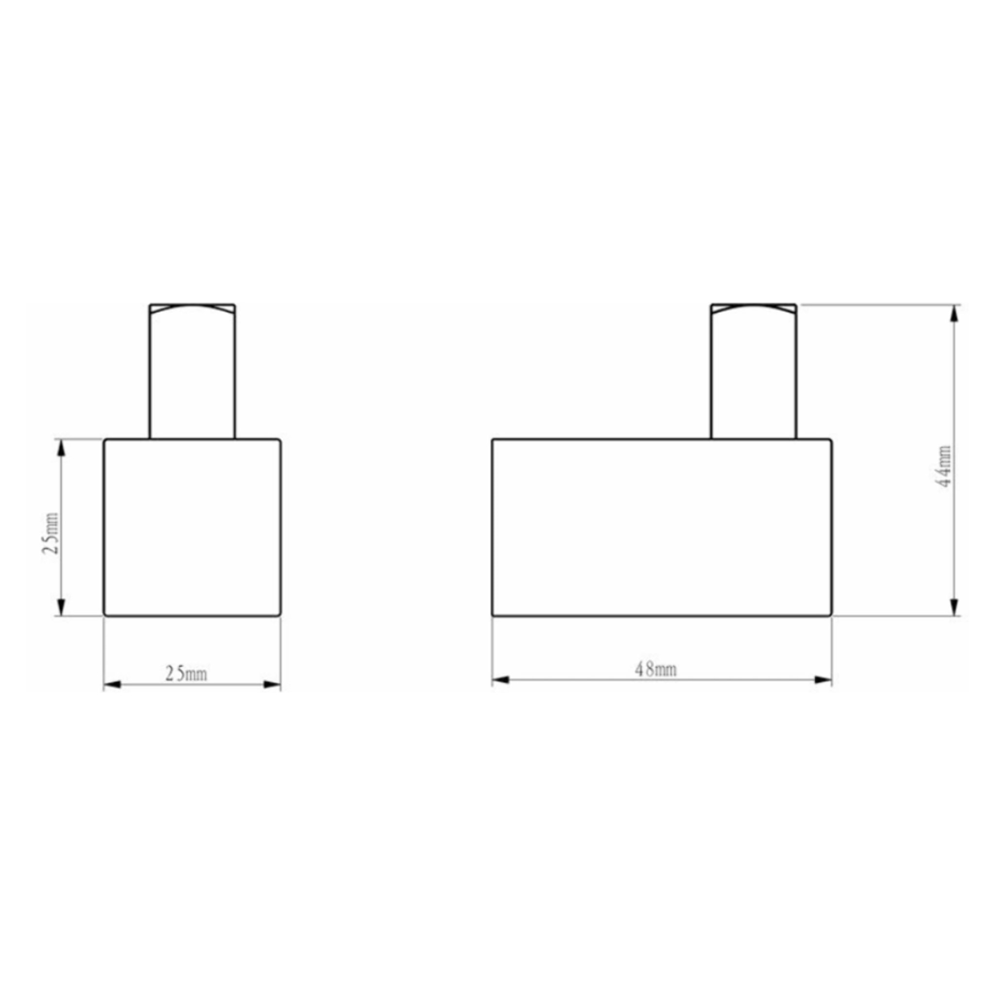 Multi set de deux crochets de salle de bain, chrome (ELEMULTI-SET1)