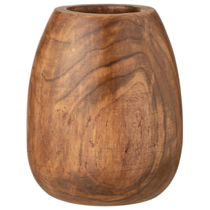 J-Line cache-pot Paulownia - bois - brun - medium - Ø 32 cm