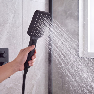 Pommeau de douche en ABS Yenzo noir matt Spirella
