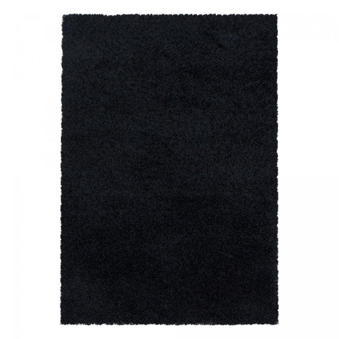 Tapis poils longs shaggy tissé motif uni RIBI