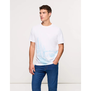 Camiseta Manga Corta Blanca - Mainboat