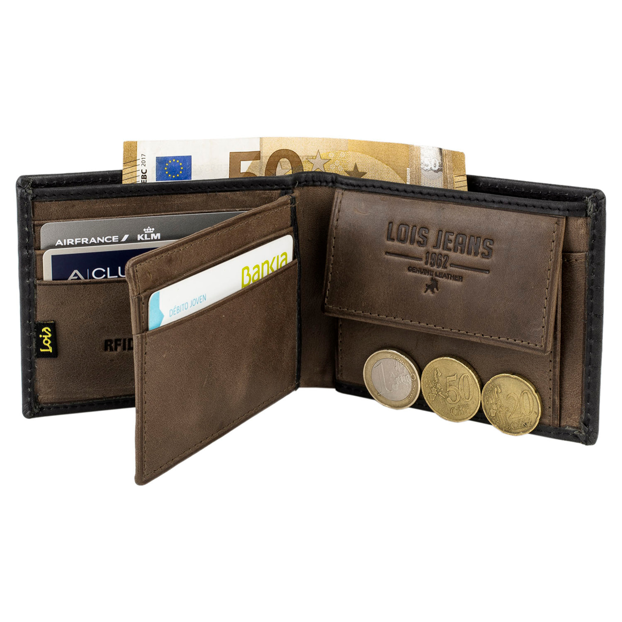 Cartera Lois Knight En Piel Negro