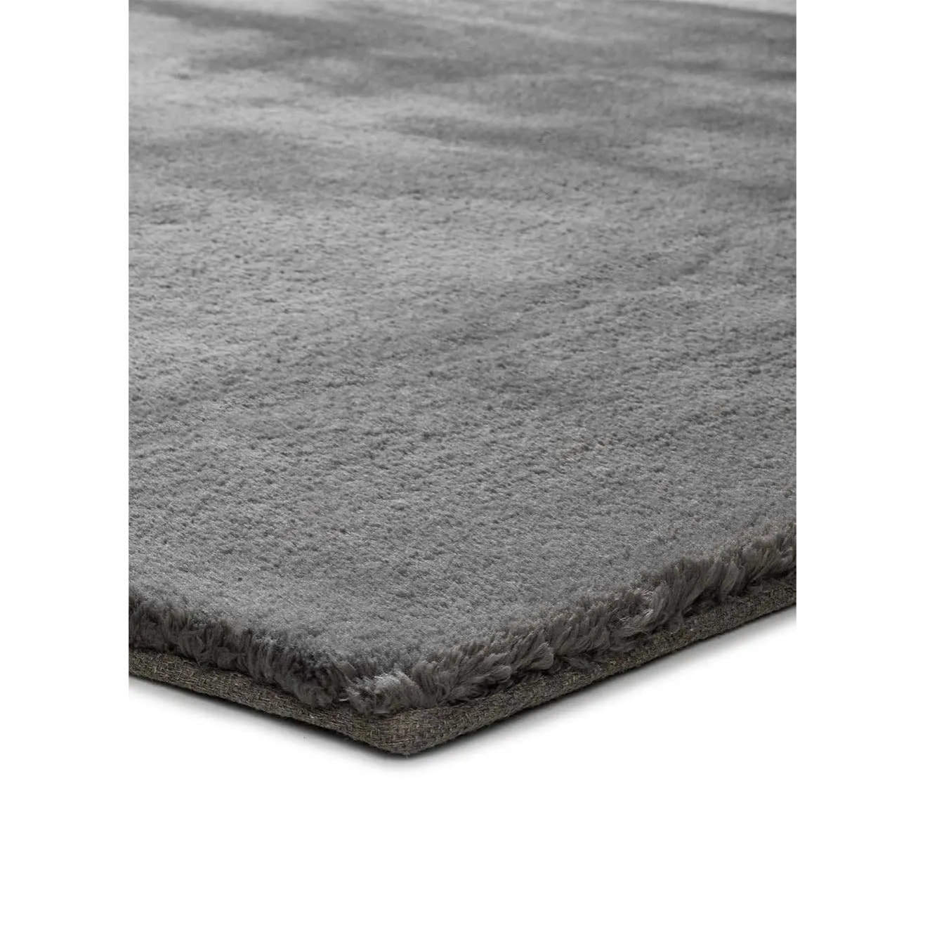 BERNA Alfombra lisa de pelo corto gris, varias medidas disponibles.