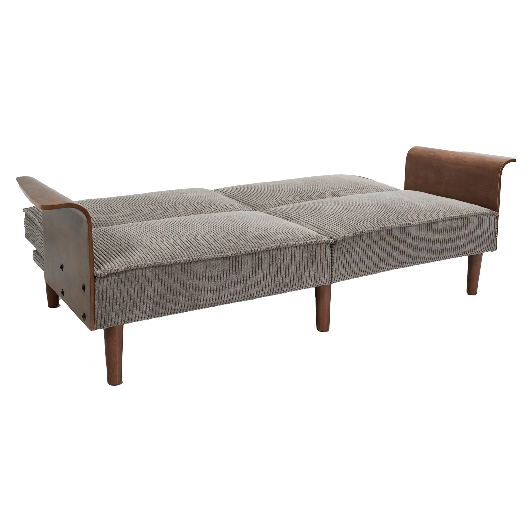 Canape Convertible Cotele Et Bois Scott