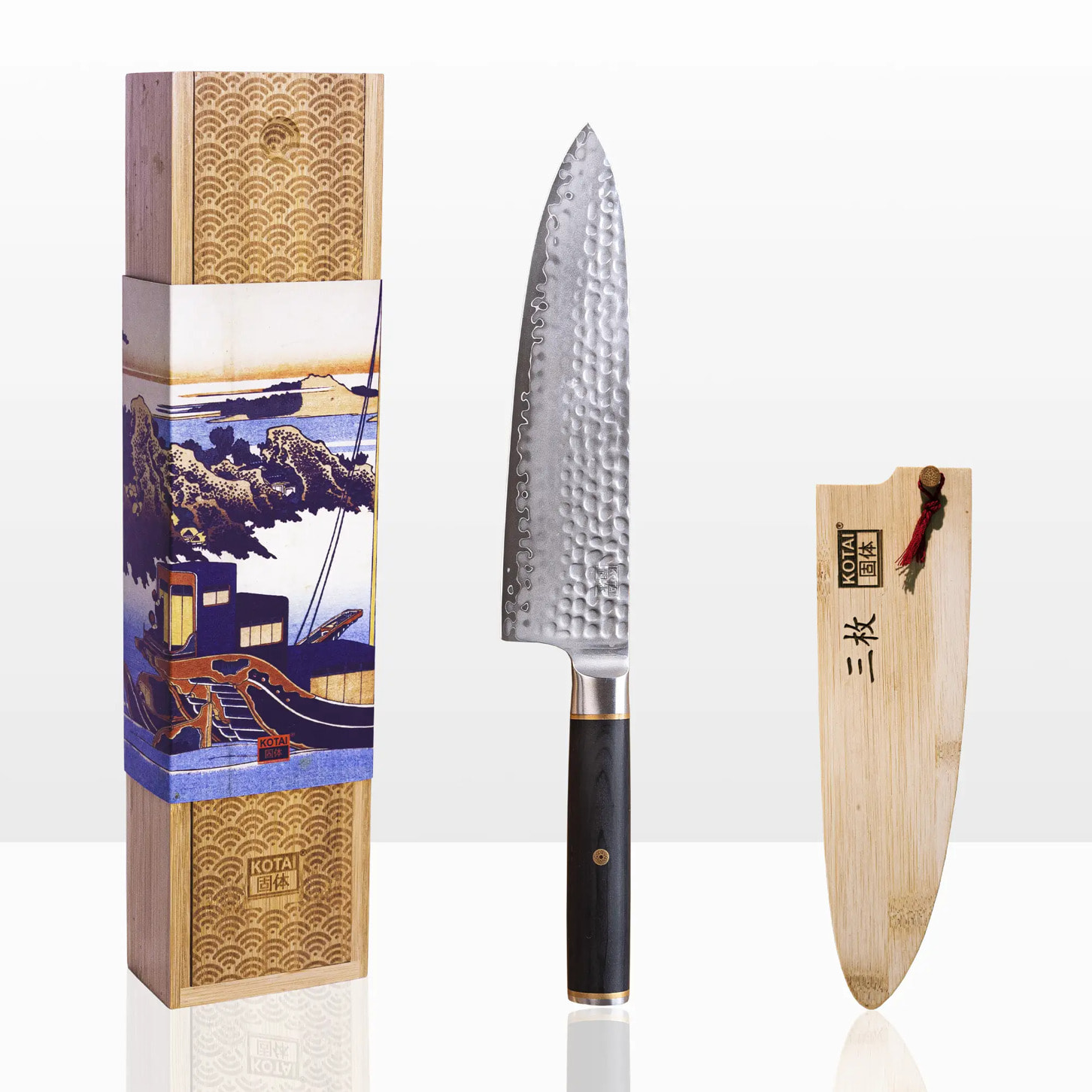 Couteau de Chef Gyuto | Lame 200 mm | Acier Inoxydable Japonais San-Mai