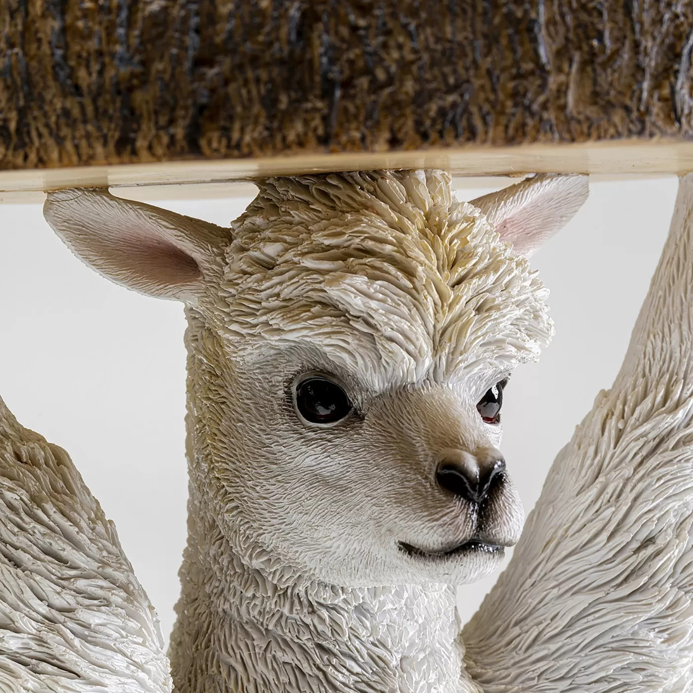 Table d'appoint Animal alpaca blanc Kare Design