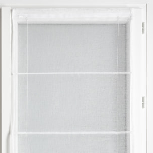 Store bateau en étamine blanc - Blanc